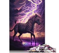 Fantasy Zebra 500 Piece Jigsaw Puzzle for Adults & Age 18 Years Up - Family Activity Jigsaw Puzzles Educational Games Difficult And Challenge 500pcs (52x38cm)