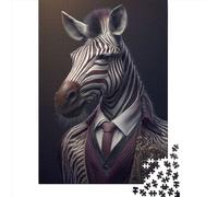 Fantasy Zebra Fancy Suit Jigsaw Puzzles 1000 Pieces Jigsaw Puzzle for Adults Intellectual Game Jigsaw Puzzle Toys for Adults 1000pcs (38x26cm)