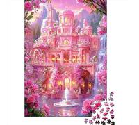 FantasyCastle Jigsaw Puzzle 1000 Piece Recycled Paper for Adults RoseGardenPuzzle Educational Game Decompression Home Activity Great Gift Idea for Birthdays 52x38cm/1000pcs
