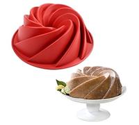 FantasyDay 9.6'' Flower Shape Silicone Baking Mould, Birthday Tray-Wedding Festival Party Silicone Cake Molds for Muffins Brownie Cornbread Candy Chocolates Butter Fondant Soap Gummy Bread