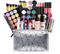 FantasyDay All-in-one Holiday Makeup Gift Set | Makeup Kit for Women Full Kit Cosmetic Essential Starter Bundle Include Eyeshadow Palette Lipstick Blush Foundation Concealer Face Powder Lipgloss Brush
