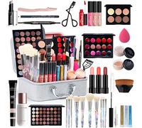 FantasyDay All-in-one Makeup Gift Set | Full Makeup Kit for Women Multipurpose Essential Bundle Include Eyeshadow Palette Lipstick Blush Concealer Face Powder Eyeliner Lipgloss Mascara Eyebrow Pencil