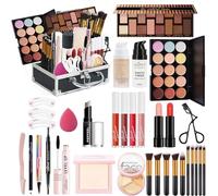FantasyDay All-in-one Makeup Gift Sets | Full Make up Kit for Girls Women Xmas Essential Bundle Include Eyeshadow Palette Lipstick Blush Concealer Face Powder Eyeliner Lipgloss Mascara Eyebrow Pencil