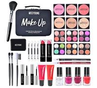 FantasyDay All-in-one Makeup Gift Sets | Full Make up Kit for Women Girls Xmas Essential Bundle Include Eyeshadow Palette Lipstick Blush Concealer Face Powder Eyeliner Lipgloss Mascara Eyebrow Pencil