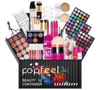 FantasyDay All-in-one Makeup Gift Sets | Makeup Kit for Women Xmas Girls Essential Cosmetic Bundle Travel Make-up Include Eyeshadow Lipstick Blush Concealer Eyeliner Lipgloss Mascara Eyebrow Pencil