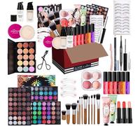 FantasyDay All-in-one Makeup Set Gift Surprise | Full Kit for Women Multipurpose Essential Starter Bundle Include Eyeshadow Palette Lipstick Blush Concealer Face Powder Eyeliner Mascara Brush