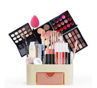 FantasyDay Beauty Advent Calendar 2025 Women, All-in-one Makeup Gift Set for Girls Must-Have Cosmetic Surprises Include Eyeshadow Palette Lipstick Blush Concealer Face Powder Eyeliner Mascara Brush