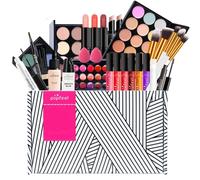 FantasyDay Beauty Advent Calendar 2025 Women, All-in-one Makeup Gift Set for Girls Must-Have Cosmetic Surprises Include Eyeshadow Palette Lipstick Blush Concealer Face Powder Eyeliner Mascara Brush