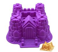 FantasyDay Crown Castle Shape Silicone Baking Mould, Anniversary Birthday Tray-Wedding Festival Party Silicone Cake Mold for Muffins Brownie Cornbread Candy Chocolates Butter Soap Bread