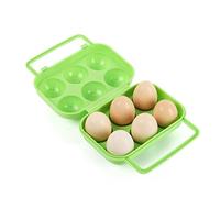 FantasyDay Egg Holder Fridge for 6 Eggs, Stable Shockproof and Shatterproof Egg Box, Egg Container, Egg Baskets, Egg Holder, Egg Box for Kitchen, Refrigerator, Outdoor, Camping, Eggs Storage