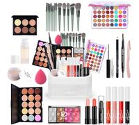 FantasyDay Xmas Makeup Sets Multifunctional Exquisite Makeup Gift Set Cosmetics for Face, Eyes and Lips - Make Up Beauty Kit with Eyeshadow Palette Lipstick Concealer Powder Blush Mascara