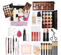 FantasyDay Xmas Makeup Sets Multifunctional Exquisite Makeup Gift Set Cosmetics for Face, Eyes and Lips - Make Up Beauty Kit with Eyeshadow Palette Lipstick Concealer Powder Blush Mascara