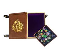 Fantasydice Book-Shaped Gold/Purple Fire Dragon Rolling Magic Book Tray for All Tabletop RPGs Like D&D, Call of Cthulhu, Shadowrun.…