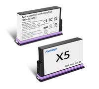 Fantasyo Insta 360 X5 Battery 2 Pack 2800mAh High Capacity Upgrade Battery 360 X5 Accessories with Protection Box Can Store Misro SD Card Compatible with Insta 360 X5 Camera(2 Batteries)