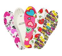 Fantasyon 4 Pairs Shoe Insoles for Kids Soft Memory Sponge Inserts Breathable Pad Cutable Size Comfort Children and Toddler Spring Summer, Prevent Blisters Calluses Smell Fresh
