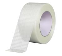 Fantasyon Fibreglass Tape, 50mm Wide, 20m Long, Transparent, Waterproof, Temperature Resistant, Cricket Bat Tape, Reinforced Cross Weave, Strong Adhesion, Ideal for Packaging, Shipping, Storage