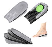 Fantasyon Height Increase Insoles Heel Lift Elevator Elastic Shock Absorption Shoe Invisible Raise Breathable Honeycomb Cushion Pads Insole Inserts for Men Women
