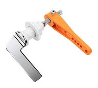 Fantasyon Toilet Handle Replacement Chrome Plated Replacement Metal Handle for Toilet WC Cistern Flush Lever