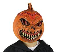 FantasyParty Men's Deluxe Novelty Halloween Latex Pumpkin Head Mask Creepy Scary Decorations