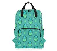FANTAZIO Abstract Peacock Pattern Backpack Casual Daypack