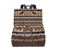 FANTAZIO Backpack African Graphic Lion Deer Design Travel Bag