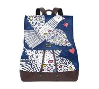 FANTAZIO Backpack Cute Peace Pigeon Dove Love Pattern Travel Bag