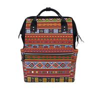 FANTAZIO Backpacks African Folk Pattern School bag canvas Daypack