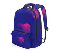 FANTAZIO Backpacks and Cross Bag Amazing Pink Jellyfish School Bag set