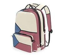 FANTAZIO Backpacks and Cross Bag Chech Flag School Bag set