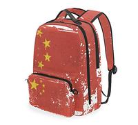FANTAZIO Backpacks and Cross Bag China Flag School Bag set