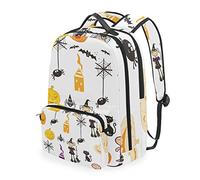 FANTAZIO Backpacks and Cross Bag Witch And Spider School Bag set