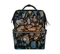 FANTAZIO Backpacks Rock Beach Water School bag canvas Daypack