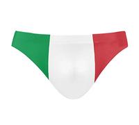 FANTAZIO Flag of Italy Mens Sexy Bikini Swimwear Soft Swimsuit Men Brief