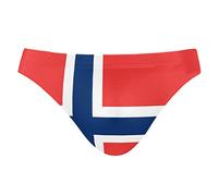 FANTAZIO Flag of Norway Mens Sexy Bikini Swimwear Soft Swimsuit Men Brief