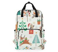 FANTAZIO Happy Winter Animals Backpack Casual Daypack