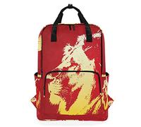 FANTAZIO Lion Face Backpack Casual Daypack