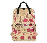 FANTAZIO Love Fancy Paris Backpack Casual Daypack
