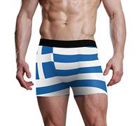 FANTAZIO Men's Boxer Brief Green Alien UFO Moon Mens Underwear
