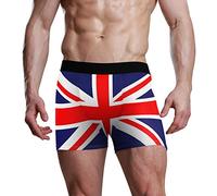 FANTAZIO Men's Boxer Brief Union Jack Flag Mens Underwear
