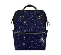 FANTAZIO Mummy Bag Backpack Bright Stars School Bag