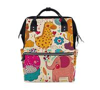 FANTAZIO Mummy Bag Backpack Cute Forest Animals Amulet School Bag