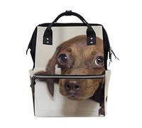 FANTAZIO Mummy Bag Backpack Cute Puppy Pattern School Bag
