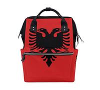 FANTAZIO Mummy Bag Backpack Flag Of Albania School Bag