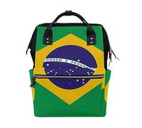 FANTAZIO Mummy Bag Backpack Flag Of Brazil School Bag