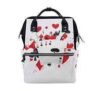FANTAZIO Mummy Bag Backpack Four Aces Poker Card School Bag