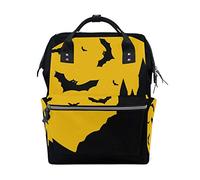 FANTAZIO Mummy Bag Backpack Halloween Castle Bats School Bag