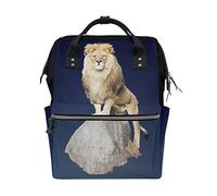 FANTAZIO Mummy Bag Backpack Lion Standing Rock School Bag
