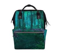 FANTAZIO Mummy Bag Backpack Magical Forest Fairies Pattern School Bag