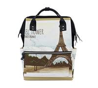 FANTAZIO Mummy Bag Backpack Postcards Of The World School Bag