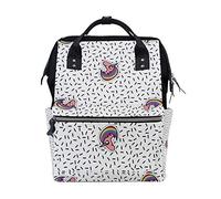 FANTAZIO Mummy Bag Backpack Unicorns Cute Head Pattern School Bag